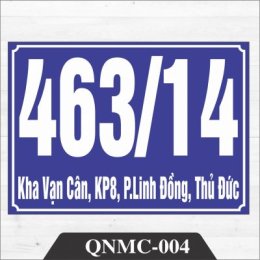 Làm biển số nhà giá rẻ