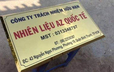 Biển công ty inox