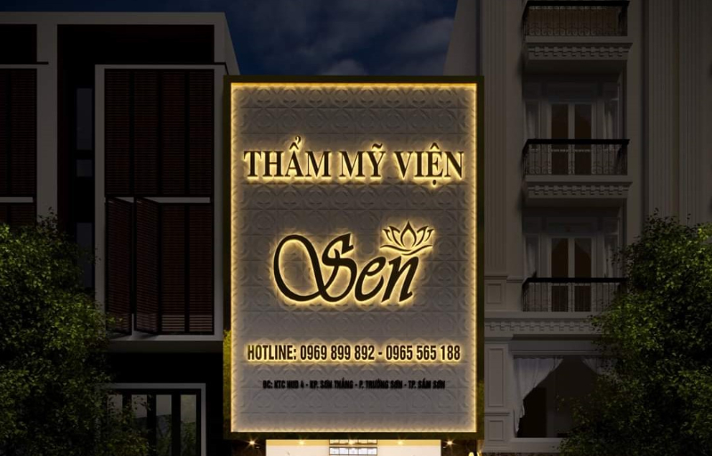 bảng hiệu hộp đèn spa