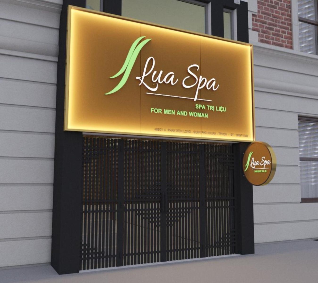thiết kế bảng hiệu Spa tại Tân Uyên